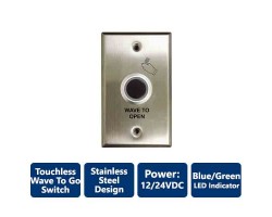 Touchless Wave To Go Stainless Steel Switch