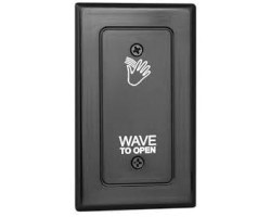 Camden CM-324/3 Touchless switch with Hand Icon & Wave to Open Double Gang, Polycarbonate Faceplate