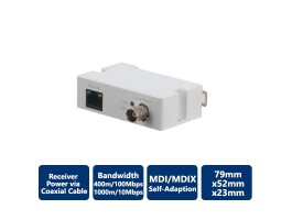 Single-Port Long Reach Ethernet over Coax Extender, Receiver