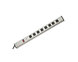POWER-BAR8-M 8 Outlets Power Bar, Metal