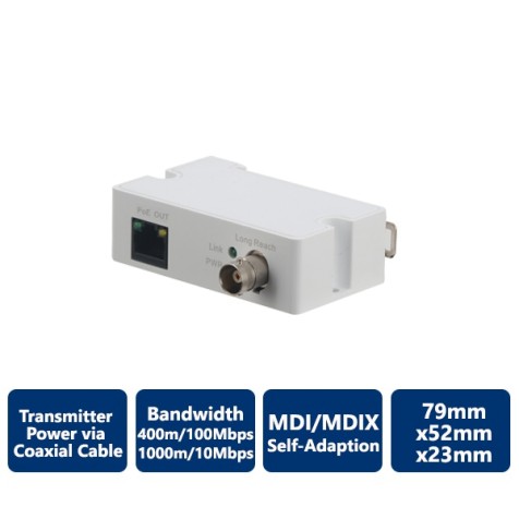 Single-Port Long Reach Ethernet over Coax Extender, Transmitter