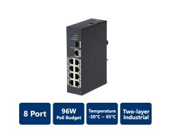 8-Port Two-layer Industrial PoE Switch