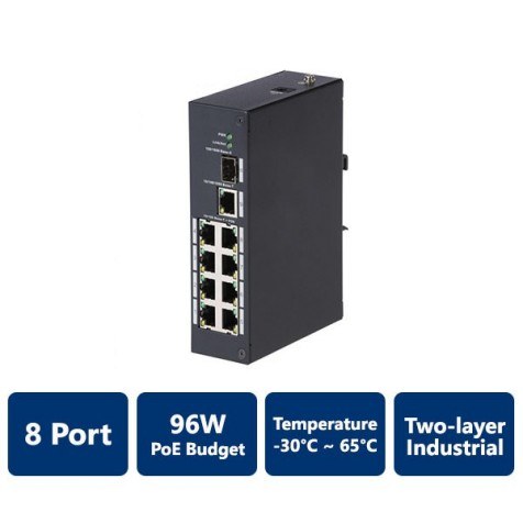 8-Port Two-layer Industrial PoE Switch