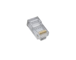 Platinum Tools 106167C RJ45 (8P8C) Cat5e High Performance, Round-Solid 3-Prong. 25/Clamshell.
