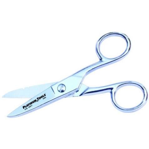 Platinum Tools 10517C Scissor-Run Electrician's Scissors - 5