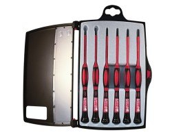 Platinum Tools 19110 1KV Insulated Precision Screwdriver Set, 6 pc.