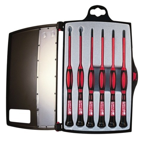 Platinum Tools 19110 1KV Insulated Precision Screwdriver Set, 6 pc.