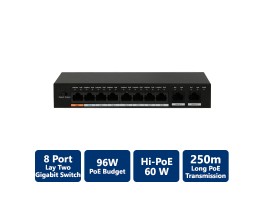 8-Port Fast Ethernet PoE Switch