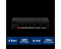 4-Port Fast Ethernet PoE Switch