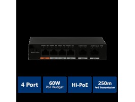 4-Port Fast Ethernet PoE Switch