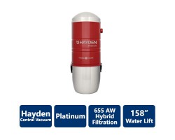 655 AW Platinum Hayden Hybrid Filtration Central Vacuum