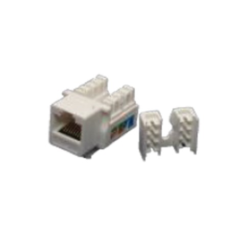 CAT5E RJ 45 Keystone Jack, White