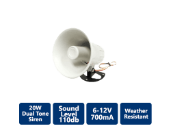 DSC-TRI-D20W 20W Dual Tone Siren