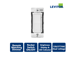 Leviton Decora Smart Dual Voltage Remote Matching Dimmer