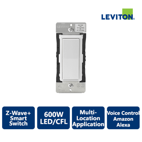 Leviton Decora 1800W Z-Wave+ Smart Switch