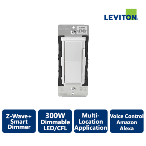 Leviton Decora 600W Z-Wave+ Smart Dimmer