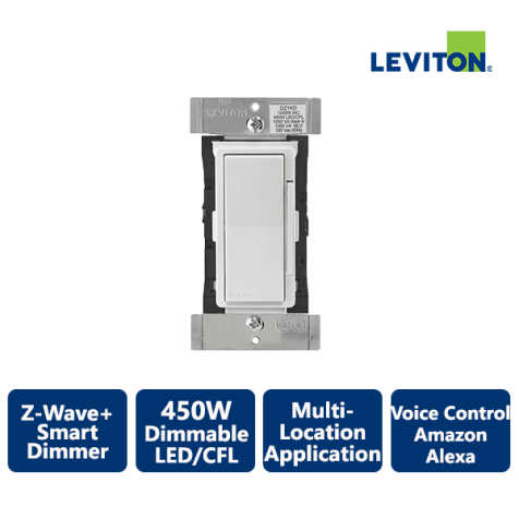 Leviton Decora 1000W Z-Wave+ Smart Dimmer