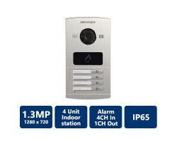 1.3MP Water Proof Metal Villa Door Station, 4-Unit