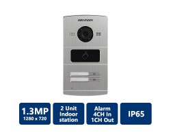 1.3MP Water Proof Metal Villa Door Station, 2-Unit