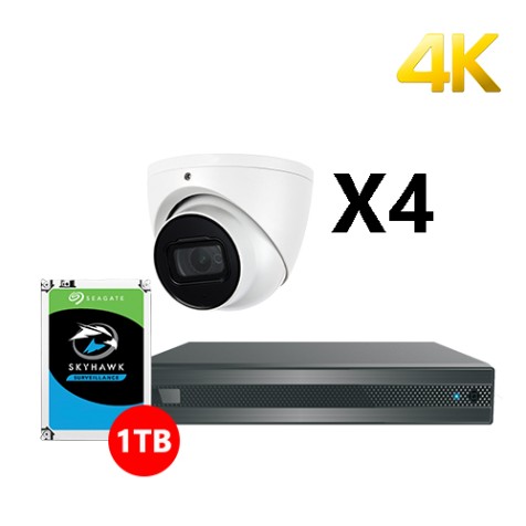 4CH 4K 4-In-1 HD Analog Package HD65104-4K-1T+IC9118T-28x4