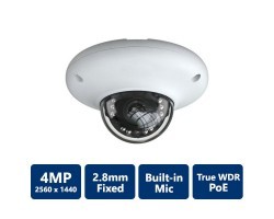 EYEONET IP6094W-A-28 4 MP Built-in Mic UFO, 2.8mm Fixed Lens