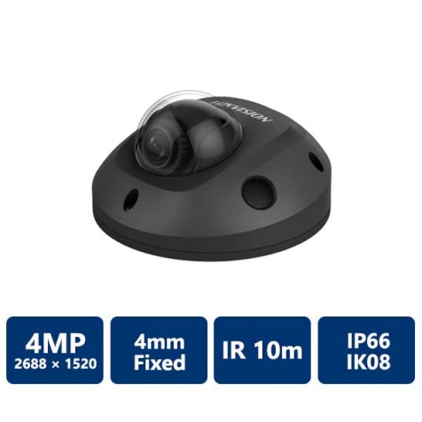 4MP IR Fixed Mini Dome IP Camera 4.0 mm