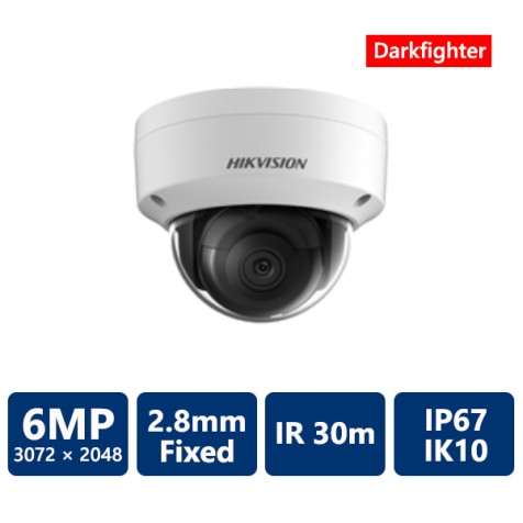 6MP IR Dome IP Camera 2.8 mm