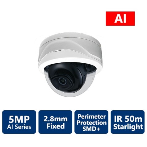 5MP AI IP Starlight Dome Camera