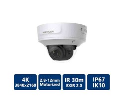 Hikvision 4K IP Varifocal Dome Outdoor Camera