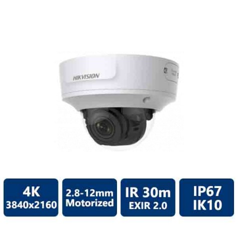 Hikvision 4K IP Varifocal Dome Outdoor Camera