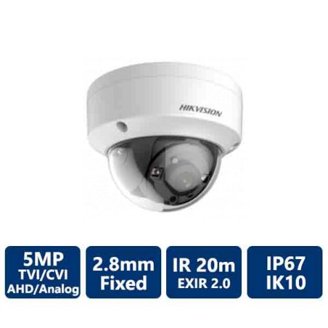 Hikvision 5MP TurboHD Outdoor Dome Camera