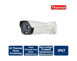 AiBase AI Thermal Non-Contact Fever Screening IP Bullet Camera