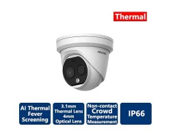 Hikvision AI Fever Screening Thermal Turet IP Camera 160x120