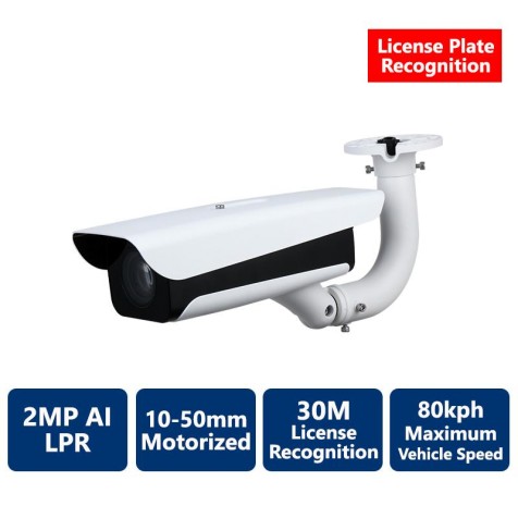 2MP IP AI License Plate Recognition Camera, Motorized