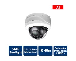 5MP AI IR IP Starlight Motorized, Vandal Dome Camera