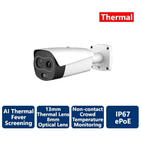 AiBase 300 x 400 Thermal Hybrid Thermal 2MP Network Bullet Camera