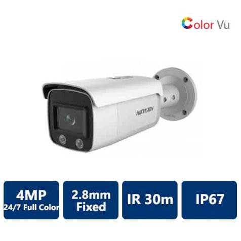 Hikvision 4 MP ColorVu Fixed Bullet Network Camera