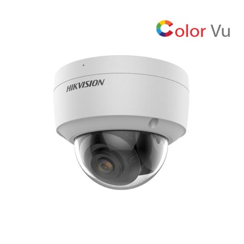 Hikvision 4 MP AI ColorVu Fixed Dome Network Camera, 2.8mm Fixed