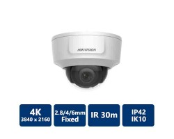 Hikvision 8 MP IR Fixed Dome Indoor Network Camera