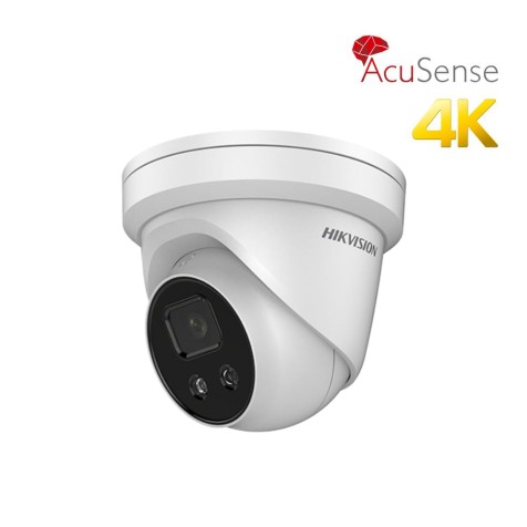 Hikvision AcuSense 4K UHD IR Turret Network Camera, 2.8mm