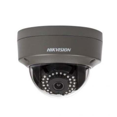 Hikvision 2 MP Vandal-Resistant PoE Network Dome Camera, 4mm