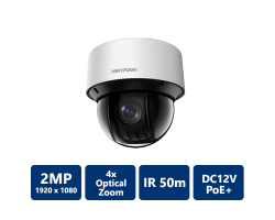 Hikvision 2MP Network IR 4x PTZ Camera, 2.8-12mm