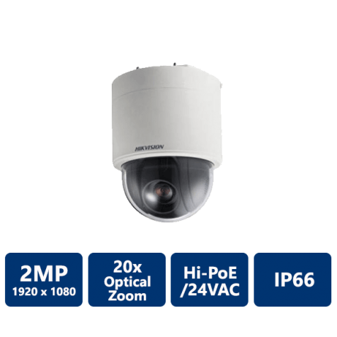 Hikvision 2MP Indoor Network 20x PTZ Dome Camera, 4.7-94mm