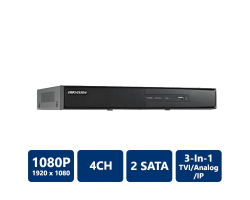 Hikvision DS-7204HGHI-SH Tribrid DVR, 4 Channel, H.264, No HDD