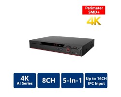 8CH Penta-brid 4K Compact 1U Digital Video Recorder (XV51A08H-4KL-I2)