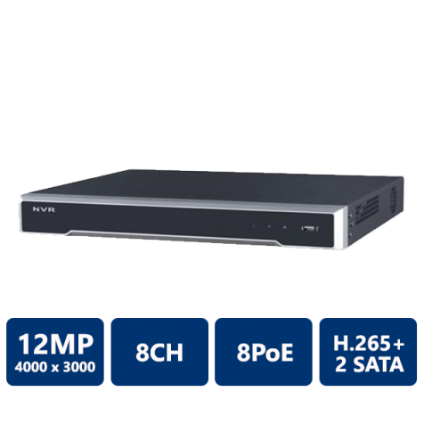 Hikvision 4K 8CH 8PoE Embedded Plug & Play NVR